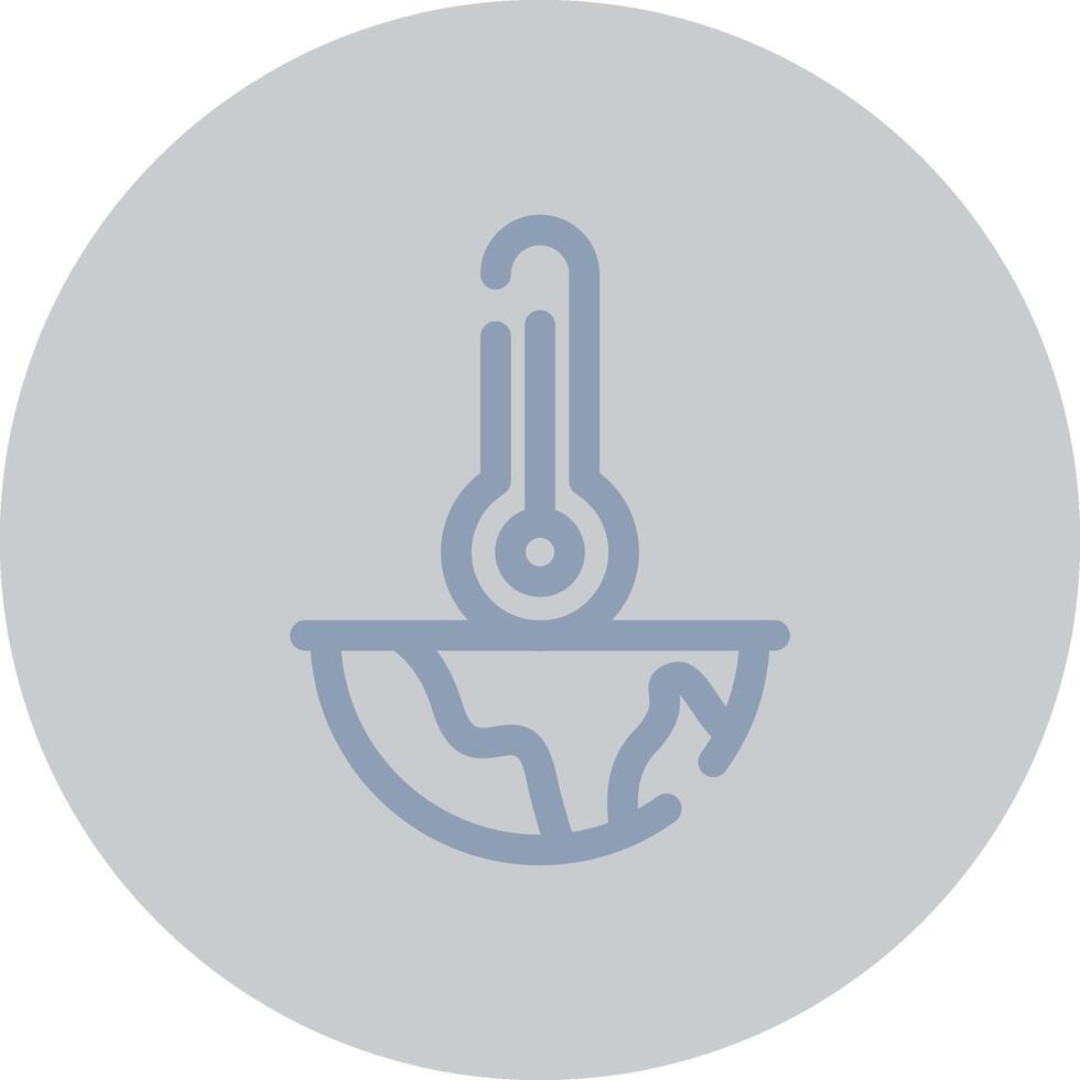 Global Warming Creative Icon Design vector