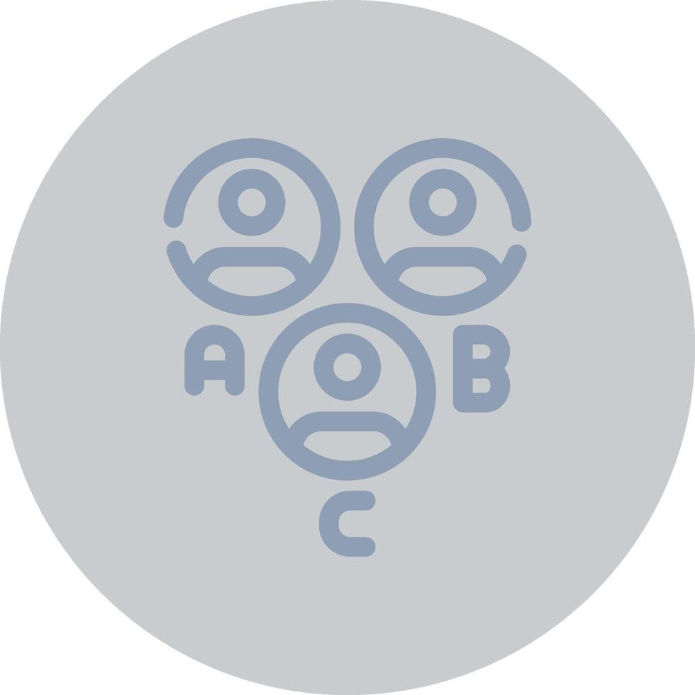 Customer Types Creative Icon Design vector