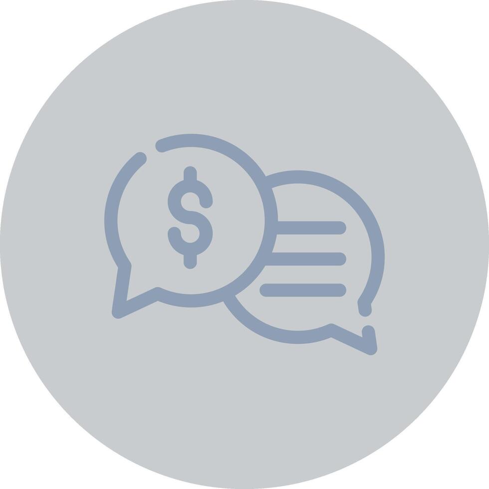 Business Dialog Creative Icon Design vector