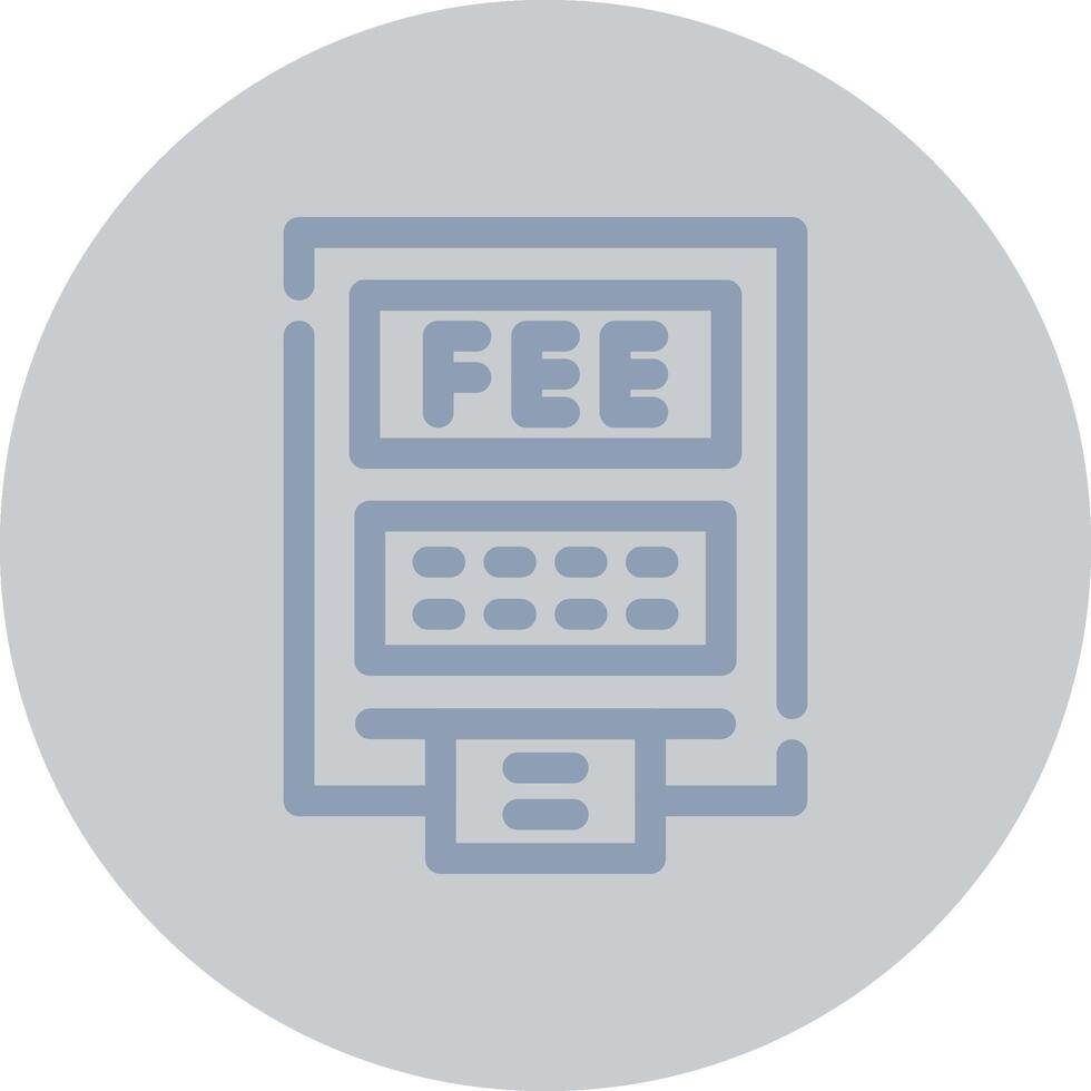 ATM Fees Creative Icon Design vector