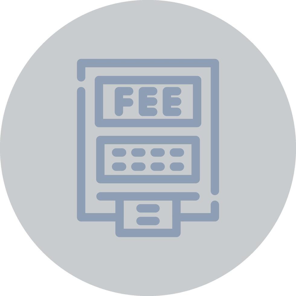 ATM Fees Creative Icon Design vector