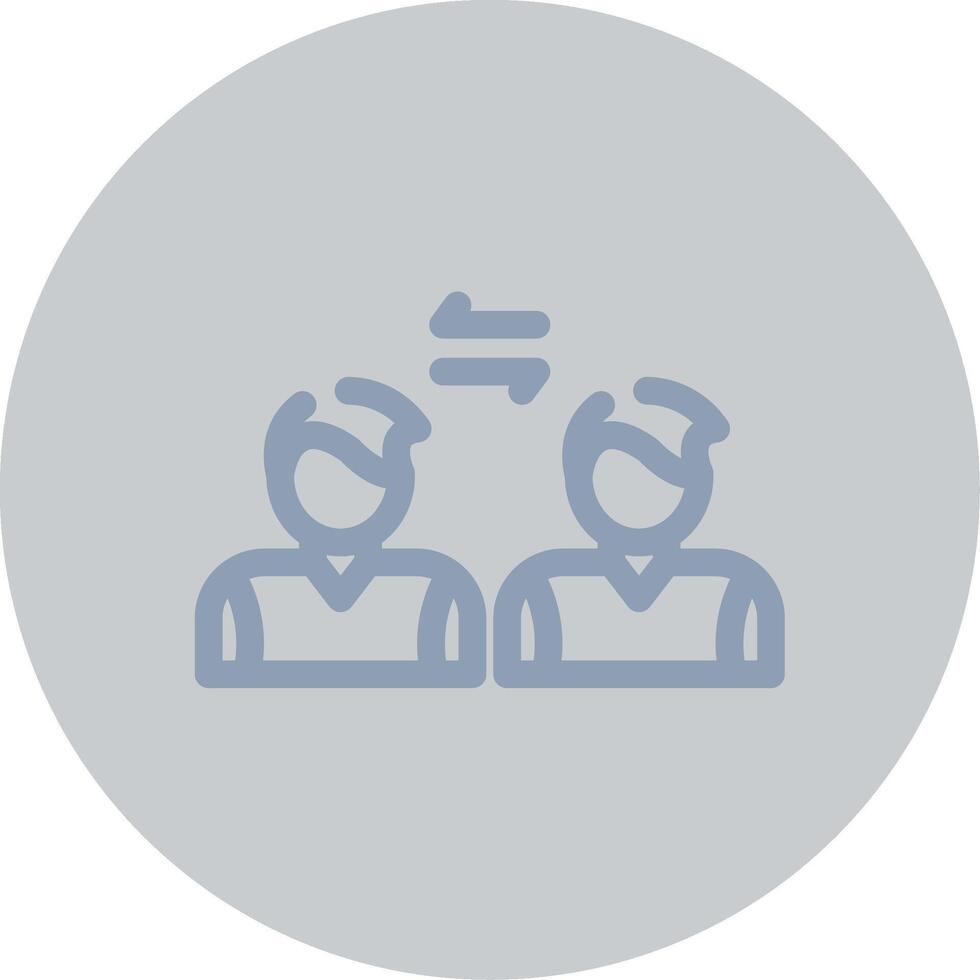 Social Distancing Creative Icon Design vector