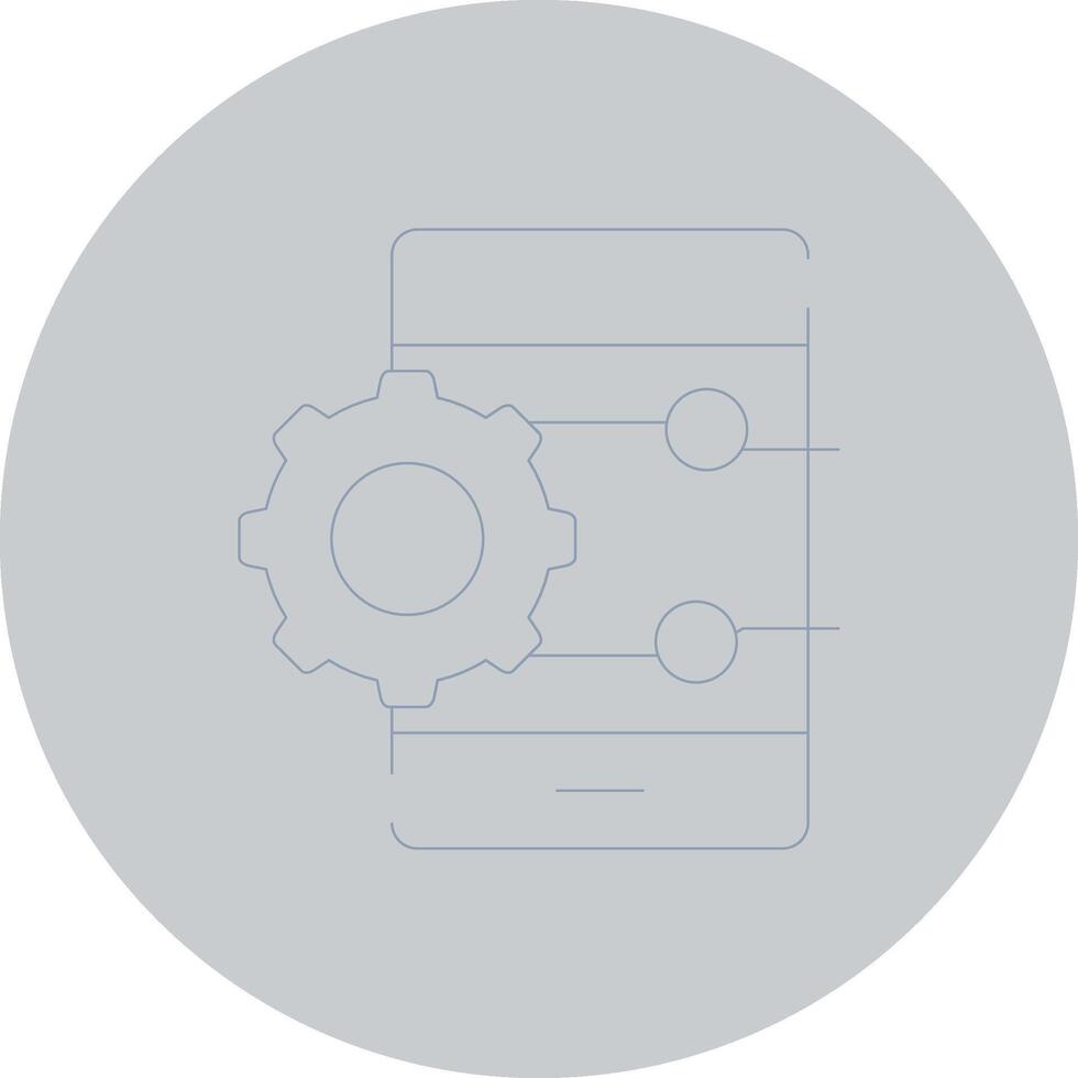 Project Management App Creative Icon Design vector