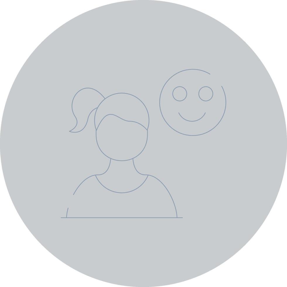 Happy Creative Icon Design vector