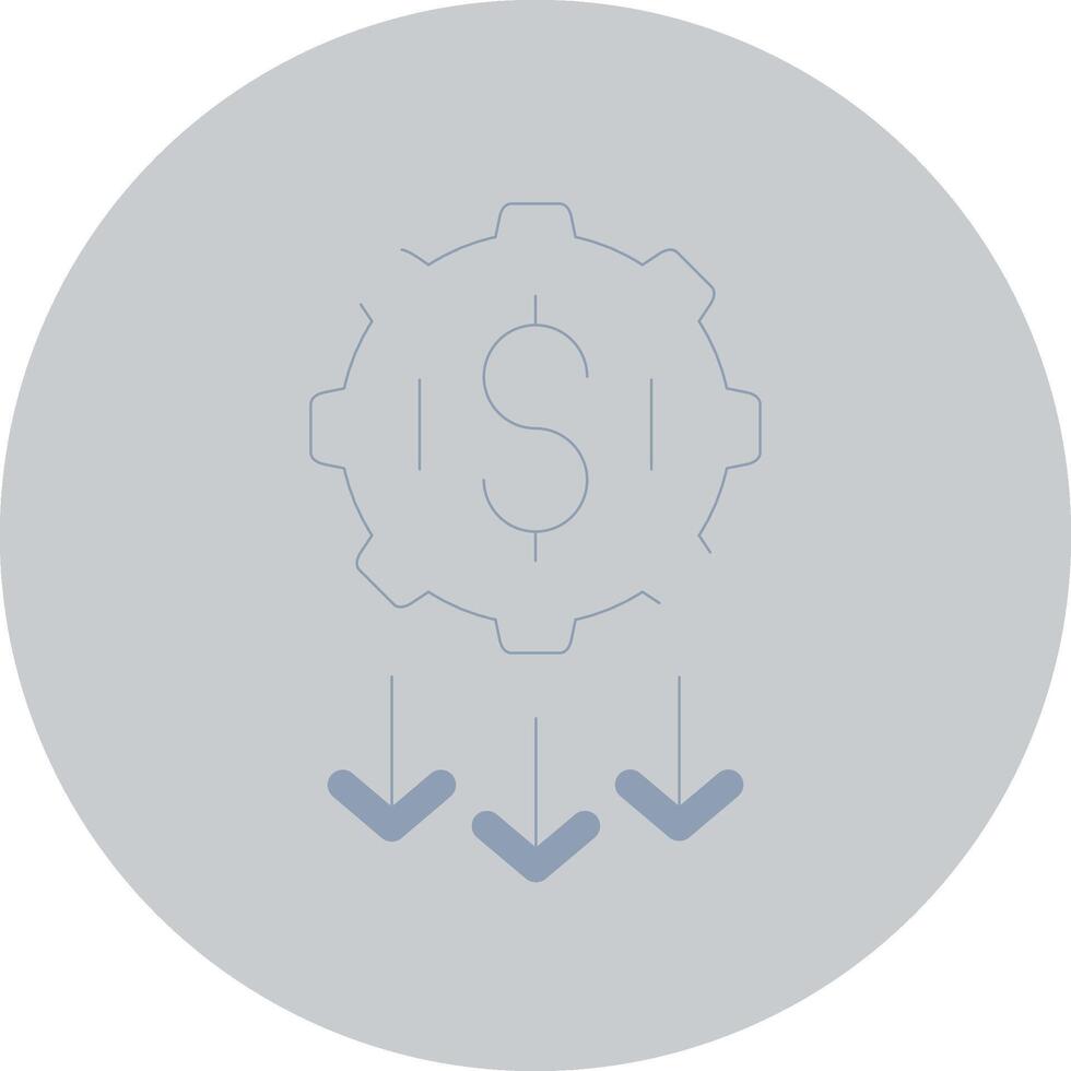 Low Startup Cost Creative Icon Design vector