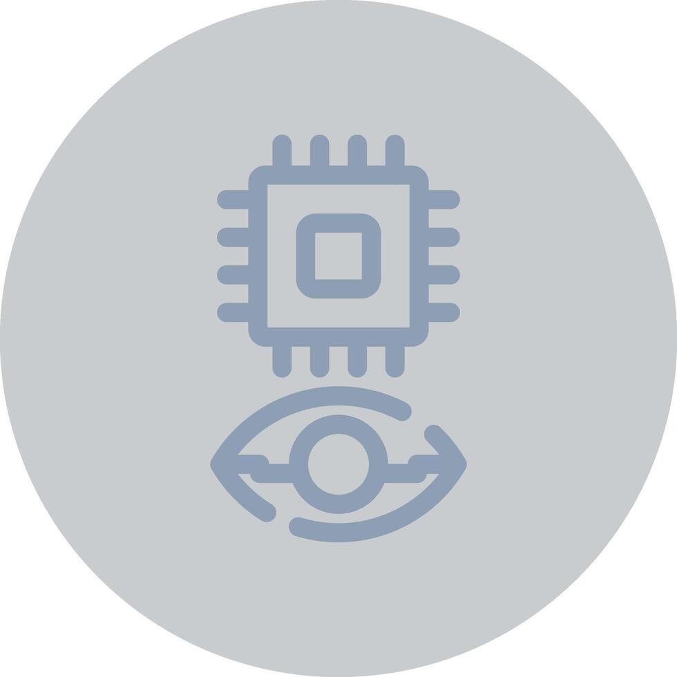 Eye Augmentation Creative Icon Design vector