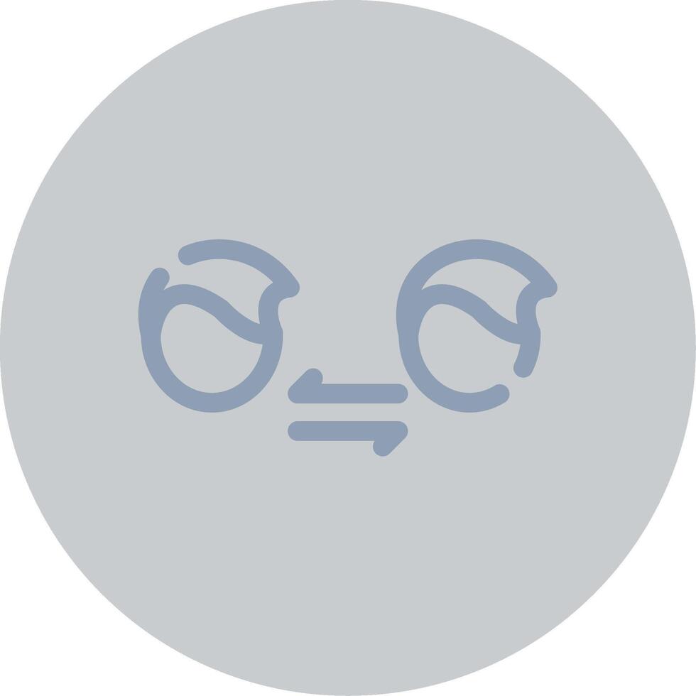 Face to Face Contact Creative Icon Design vector