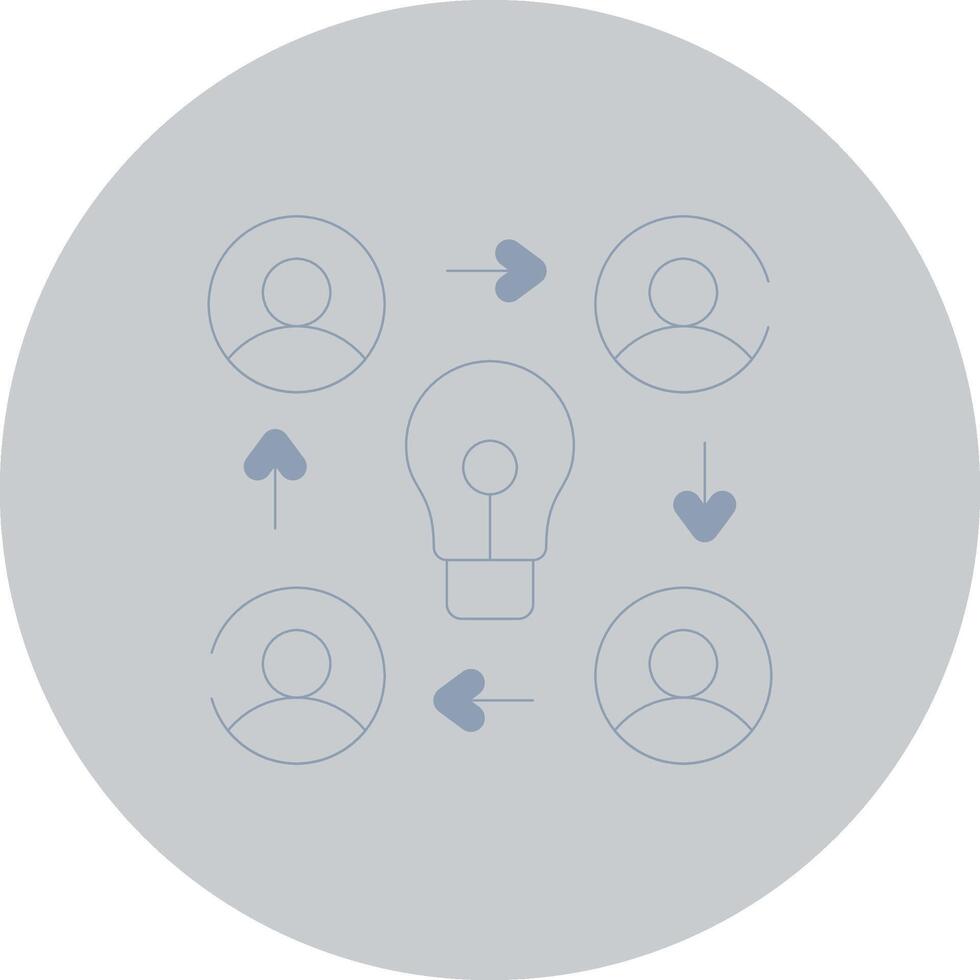 Collaboration Creative Icon Design vector