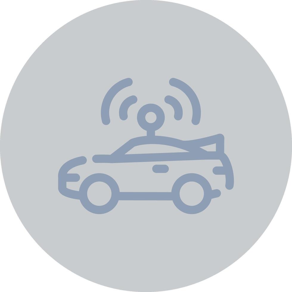 Autonomous Vehicle Creative Icon Design vector