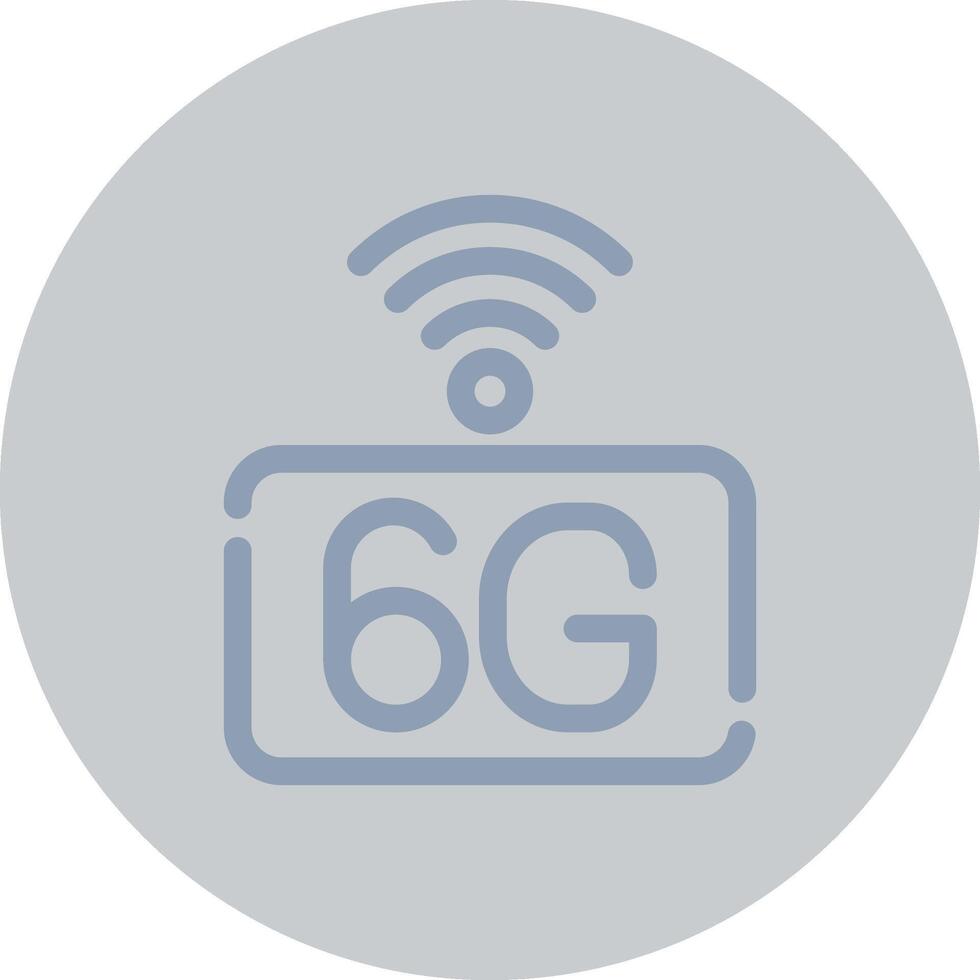 6G Network Creative Icon Design vector