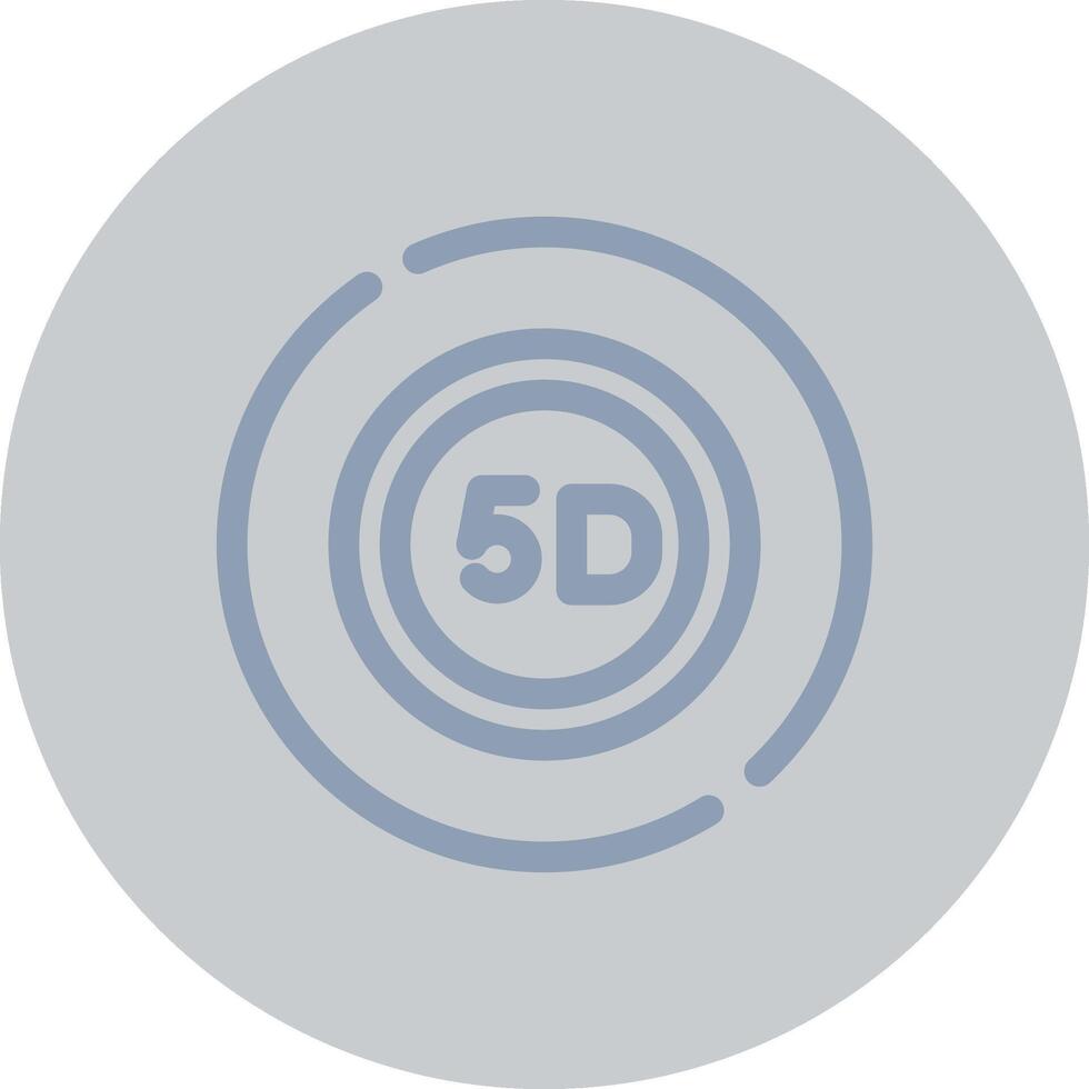 5D Data Storage Creative Icon Design vector