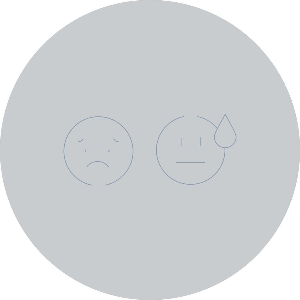 Basic Emotion Creative Icon Design vector