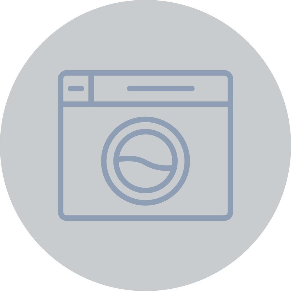 Washing Machine Creative Icon Design vector