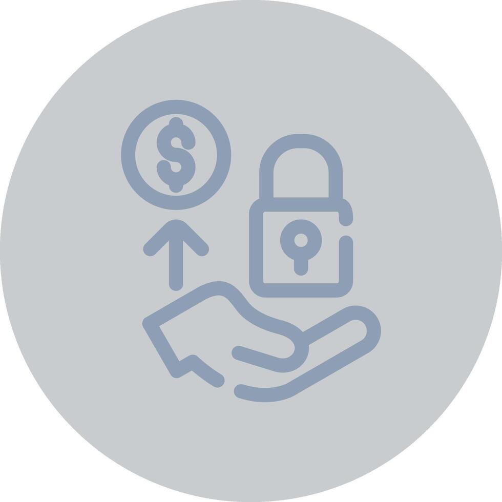 Private Offering Creative Icon Design vector
