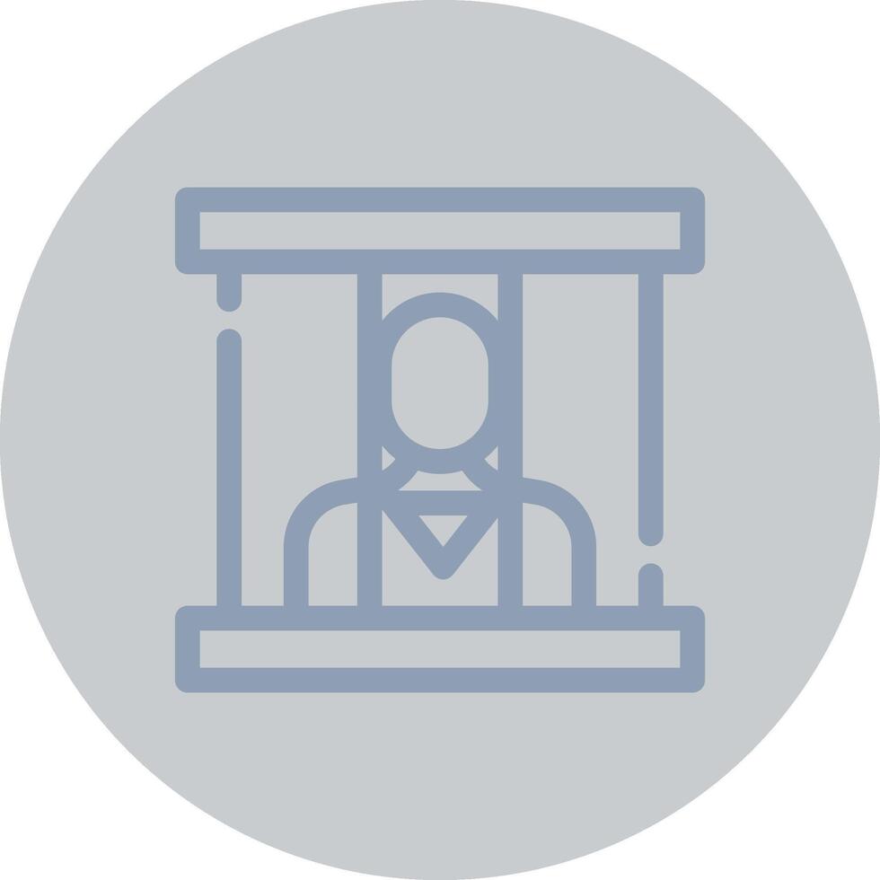 Prisoner Creative Icon Design vector