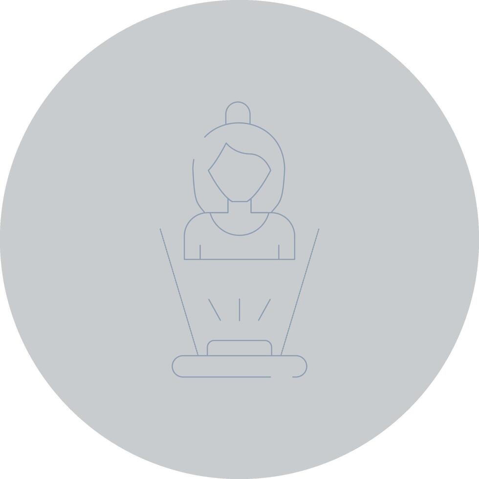 Hologram Creative Icon Design vector