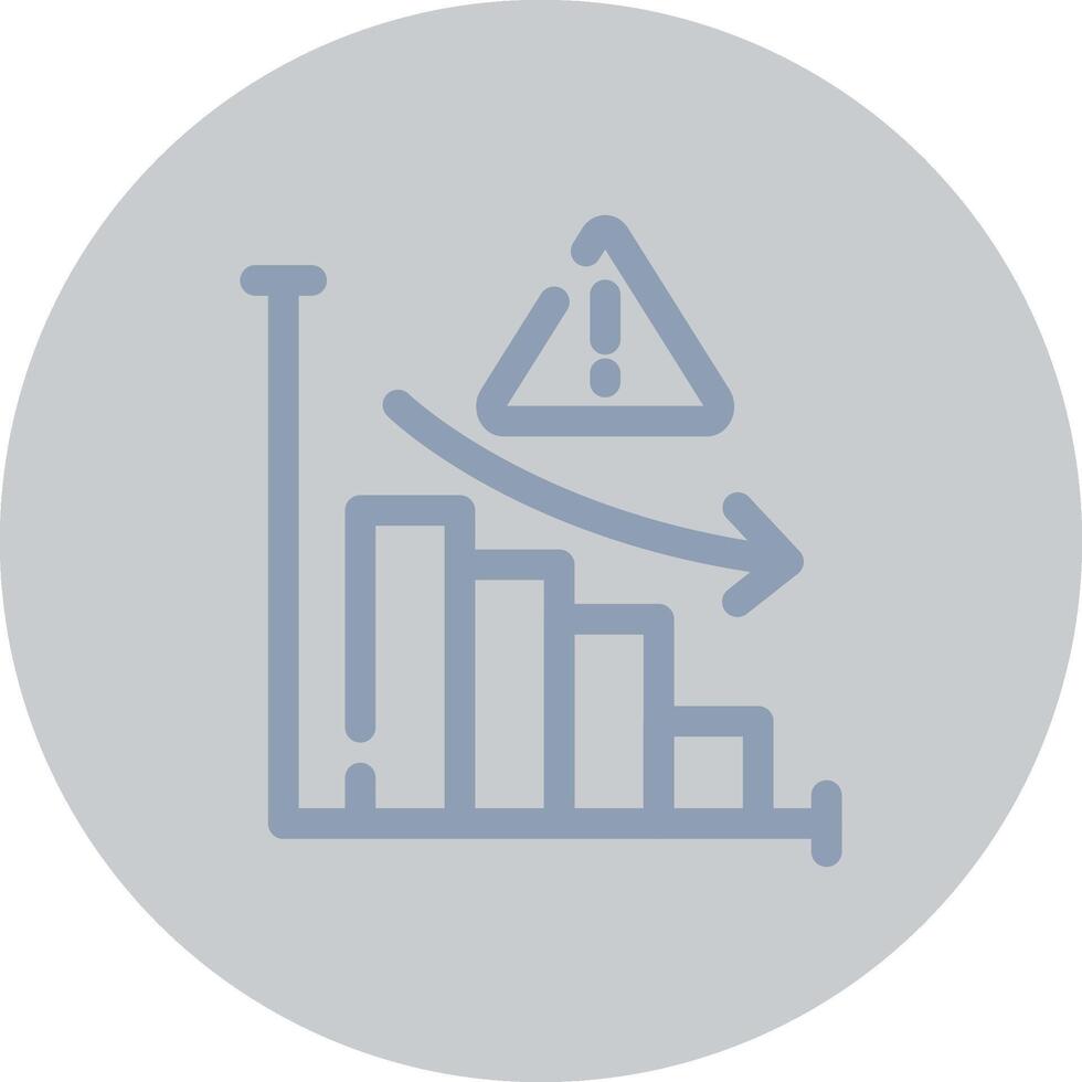 Market Risk Creative Icon Design vector