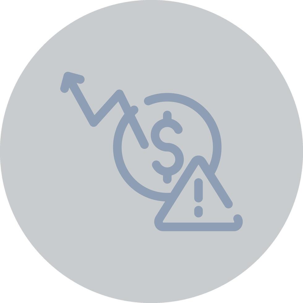 Macroeconomic Risk Creative Icon Design vector