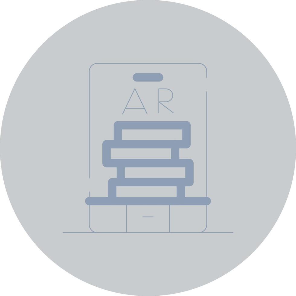 Ar Tumbling Blocks Creative Icon Design vector