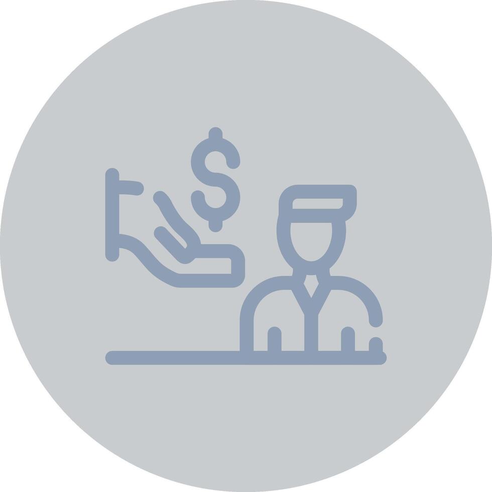 Dealer Prep Fees Creative Icon Design vector