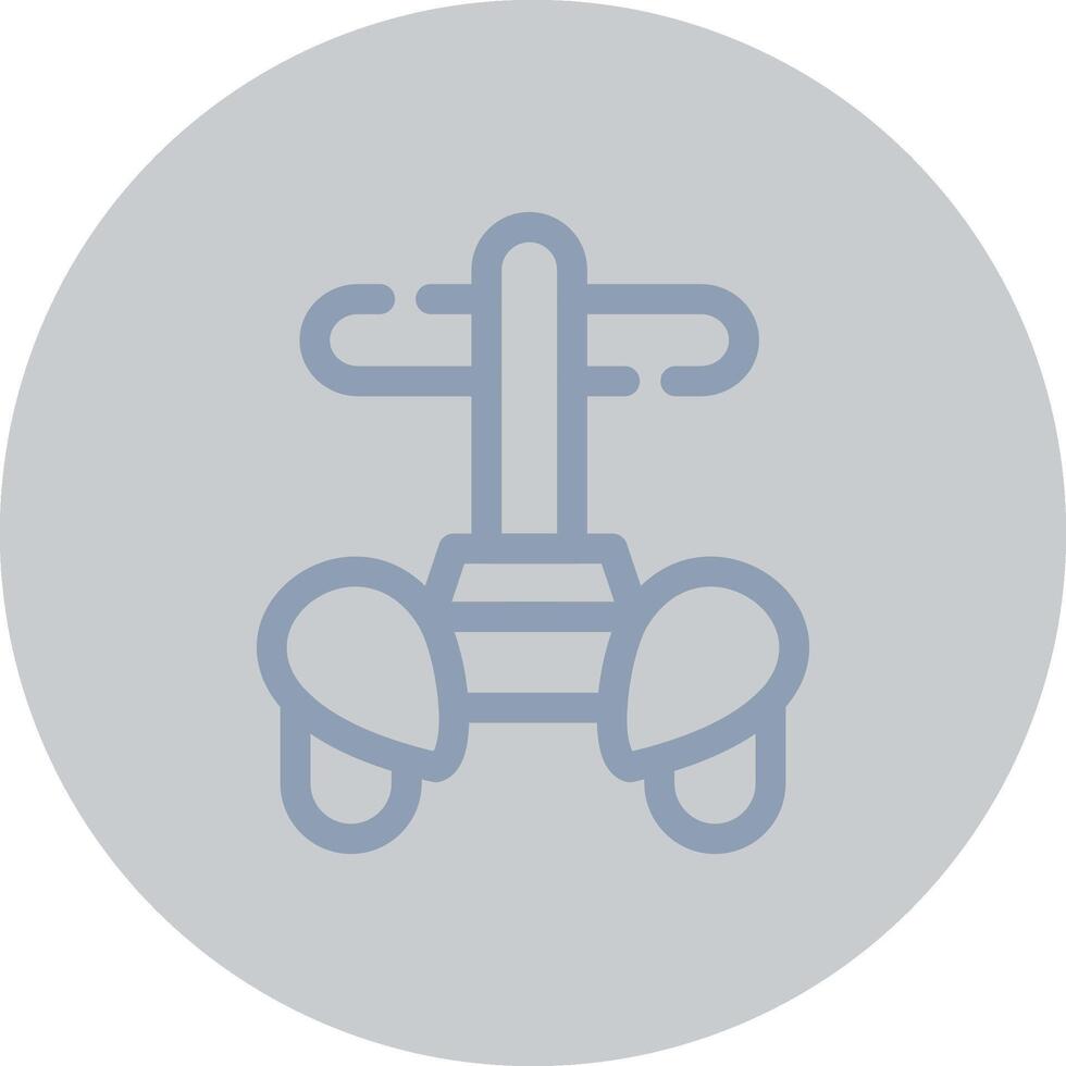 Police Segway Creative Icon Design vector