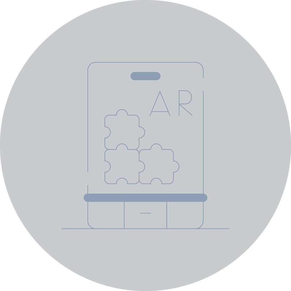 Ar Puzzle Creative Icon Design vector
