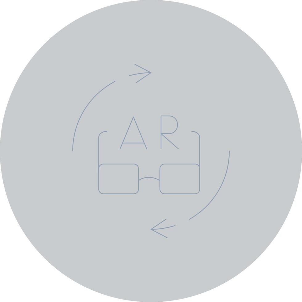 Ar Glasses Creative Icon Design vector