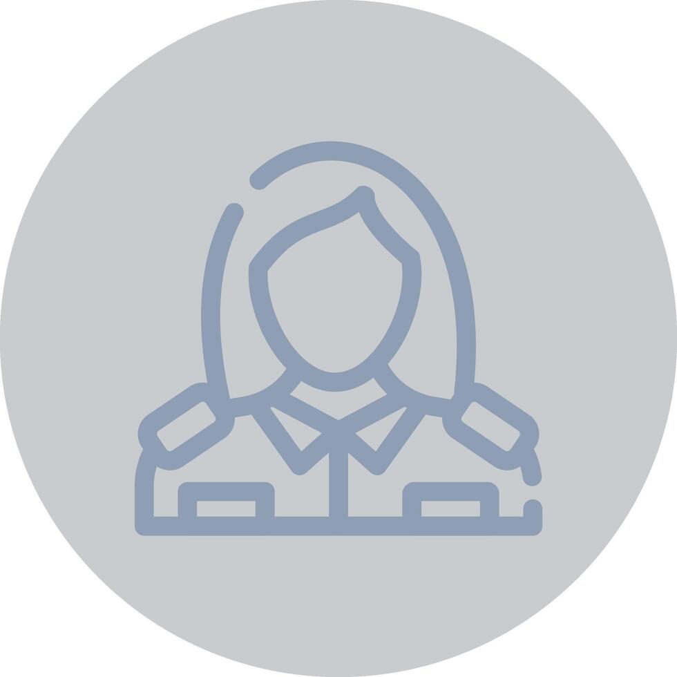 Lady Police Creative Icon Design vector