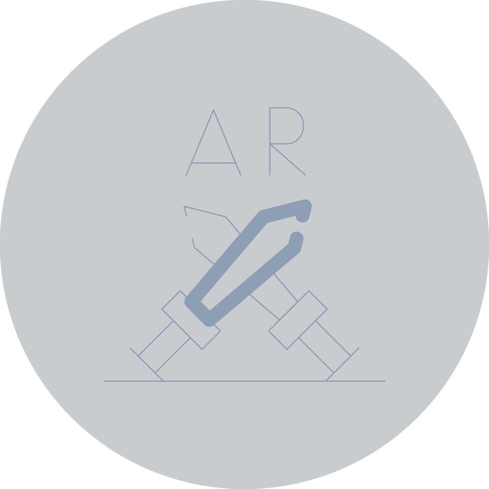 Ar Fighting Creative Icon Design vector