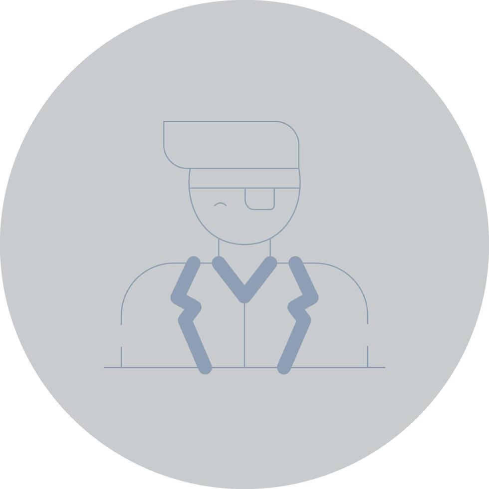 Eye Patch Creative Icon Design vector