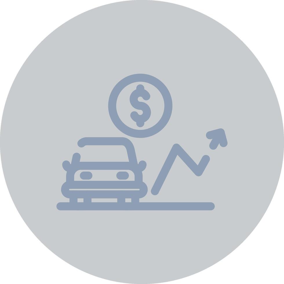 Car Loan Rates Creative Icon Design vector