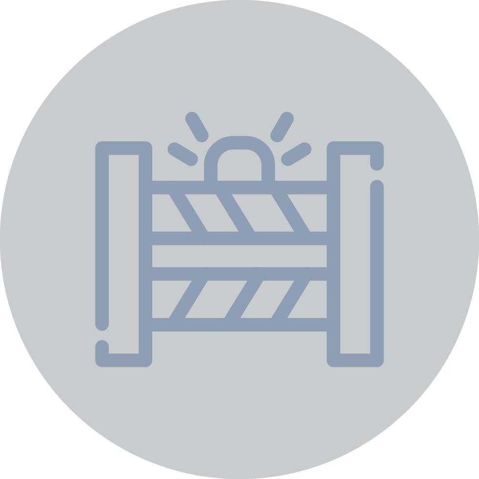 Police Barrier Creative Icon Design vector