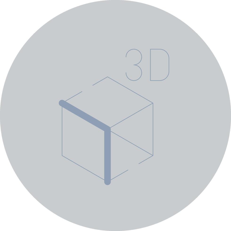 3D Object Creative Icon Design vector