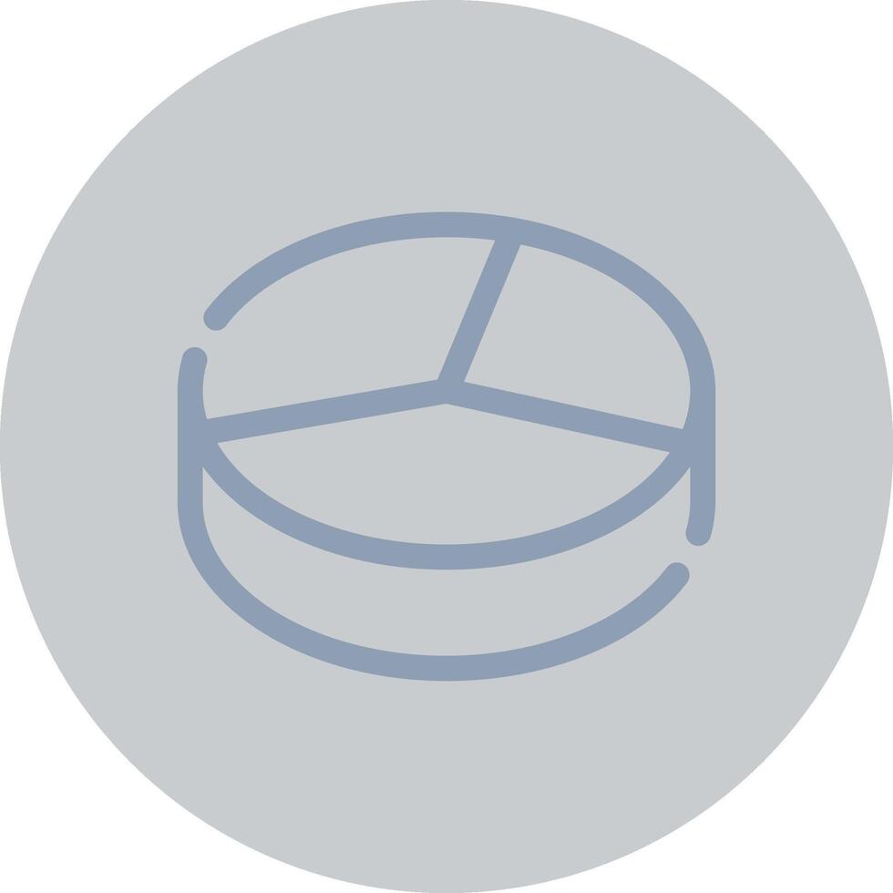 3D Pie Creative Icon Design vector