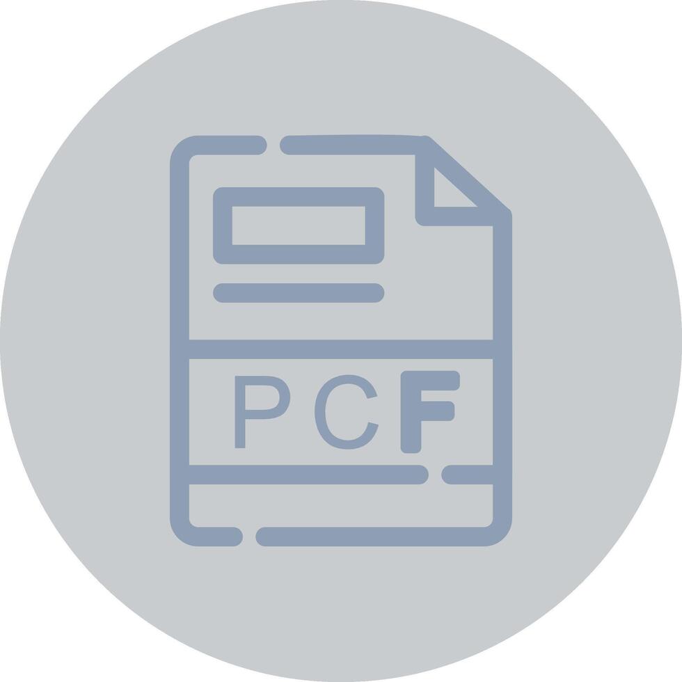 PCF Creative Icon Design vector