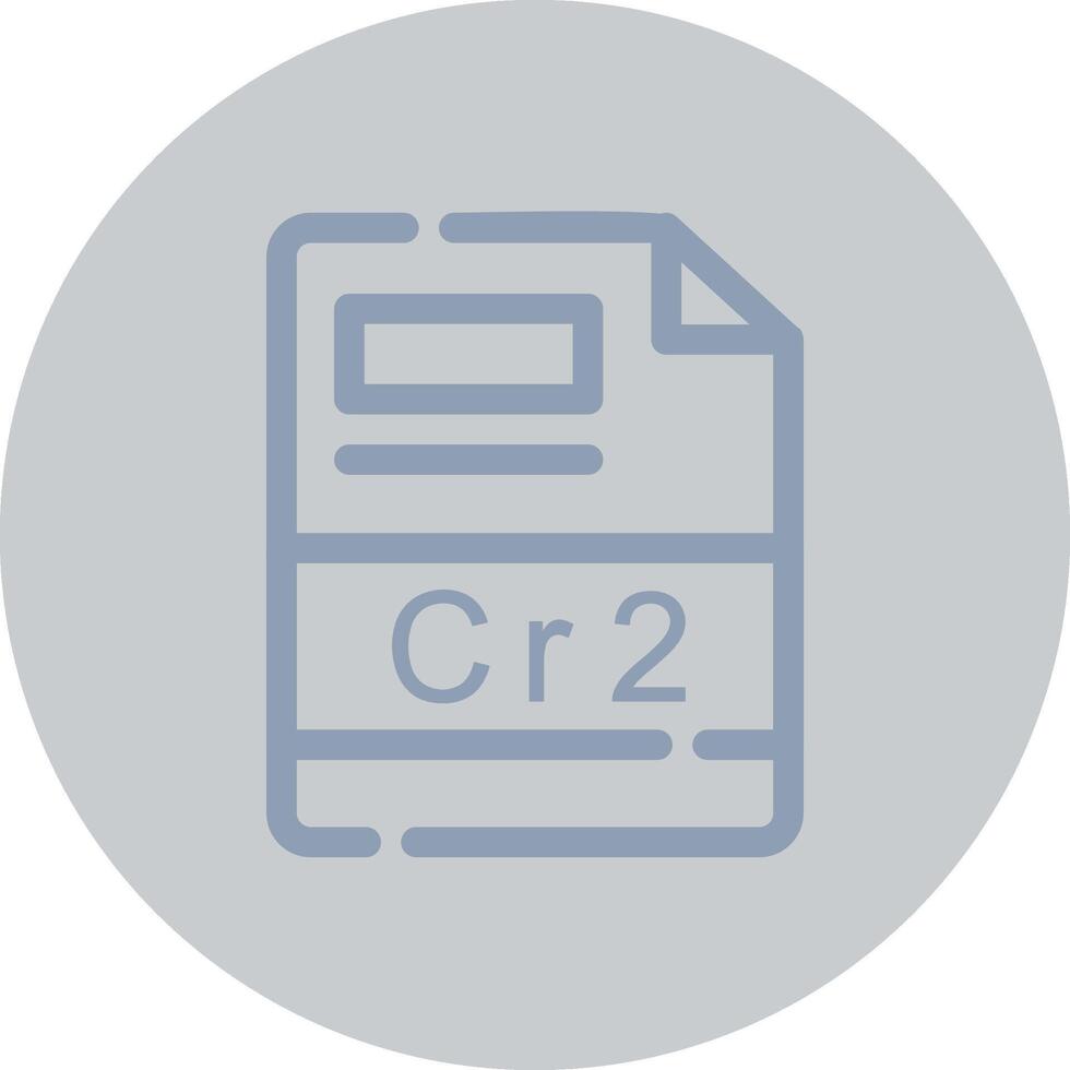 cr2 creativo icono diseño vector