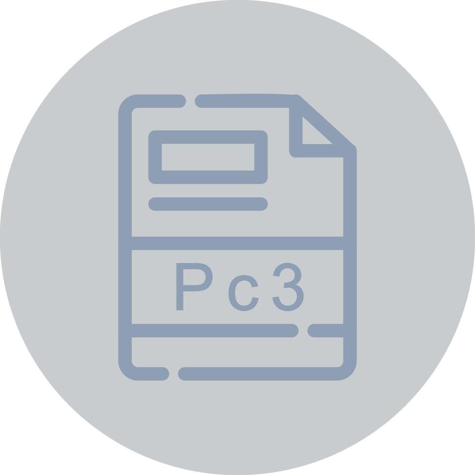 PC3 Creative Icon Design vector