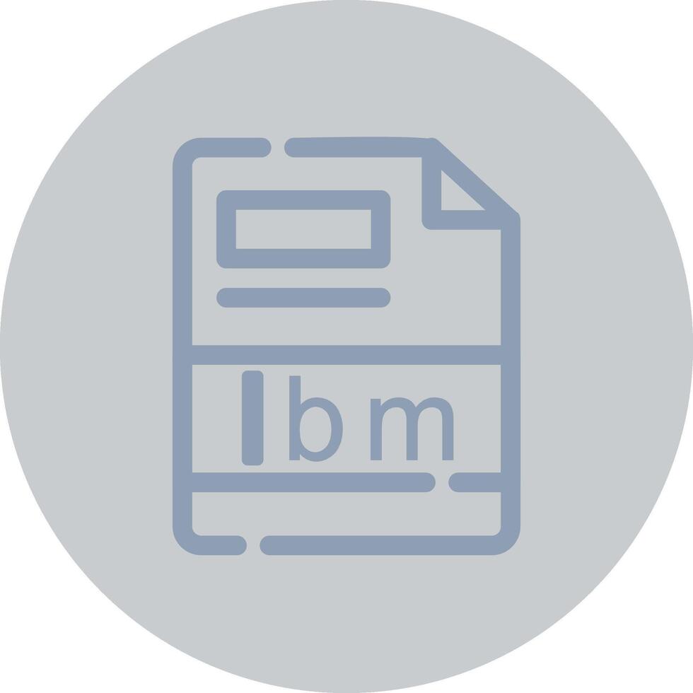 lbm Creative Icon Design vector
