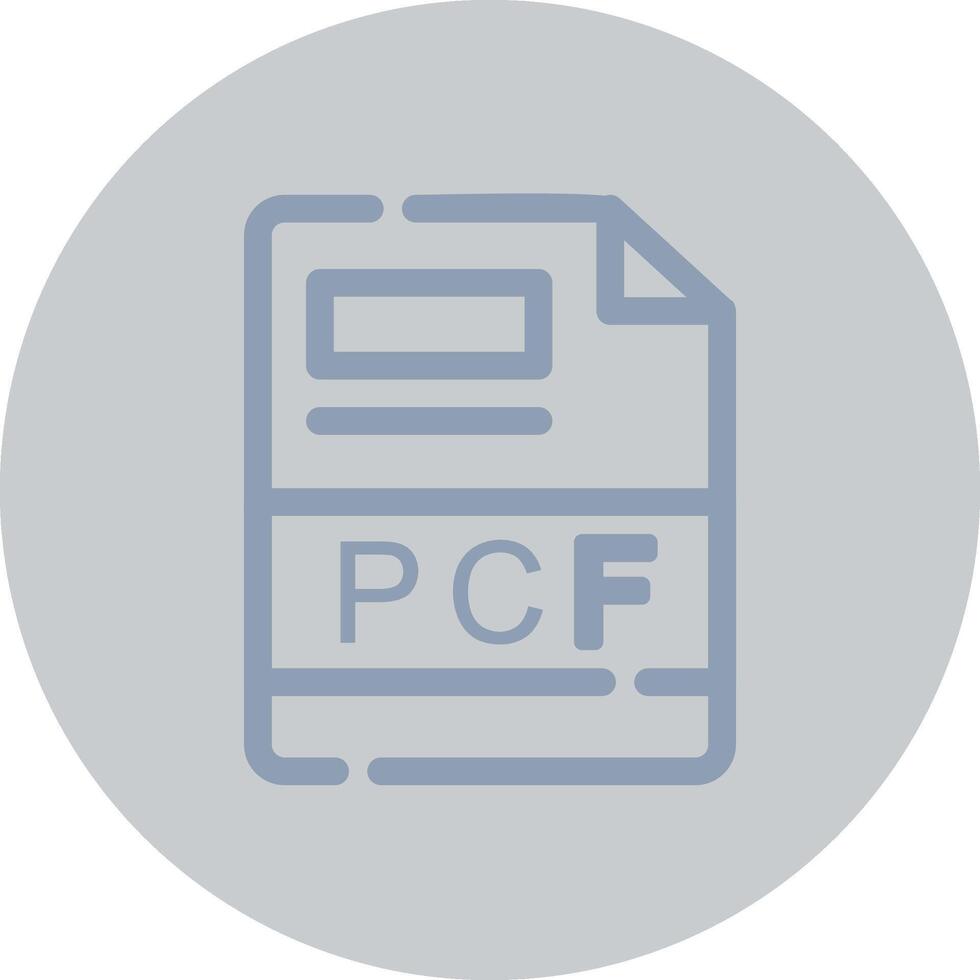 pcf creativo icono diseño vector