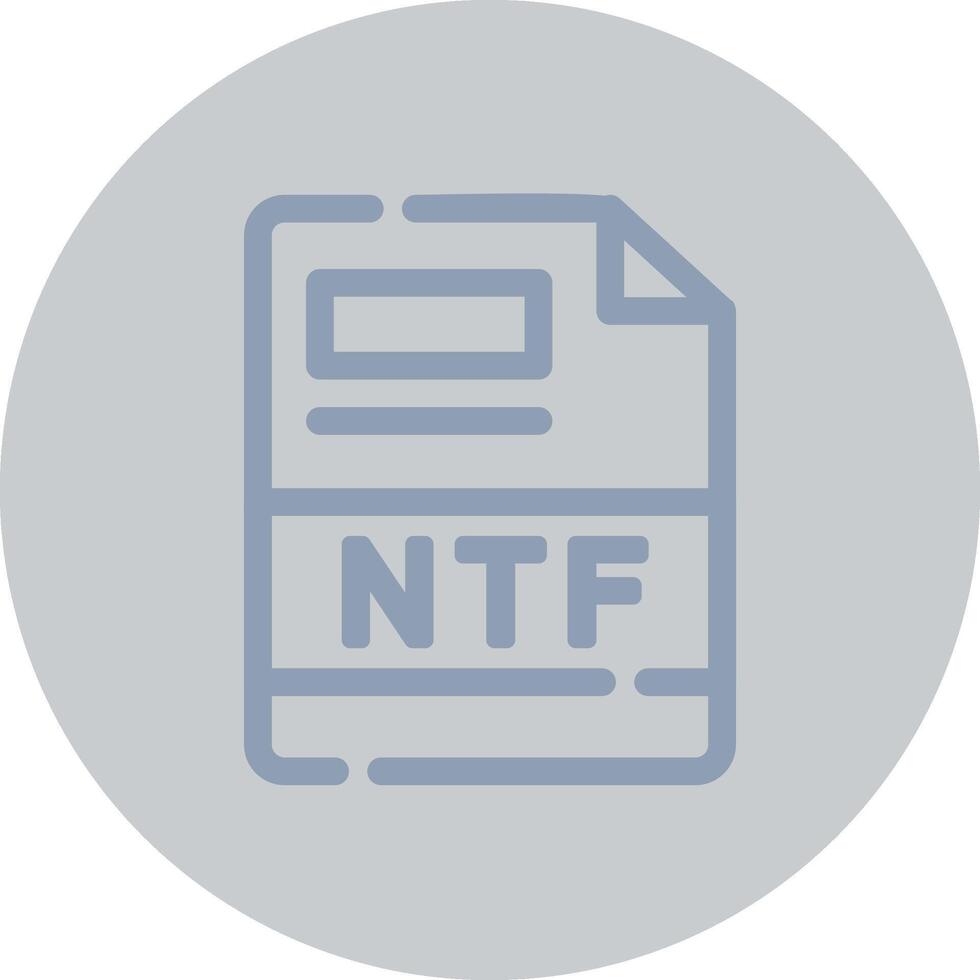 NTF Creative Icon Design vector