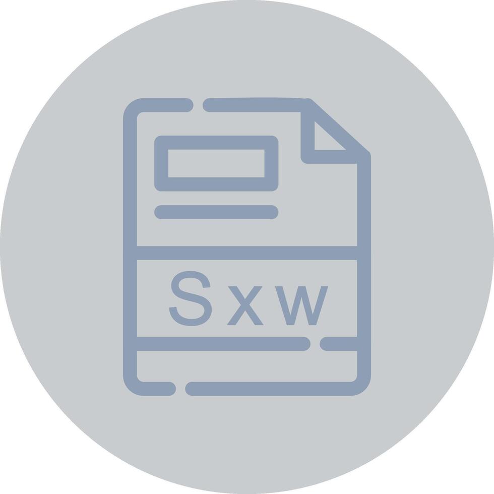 Sxw Creative Icon Design vector