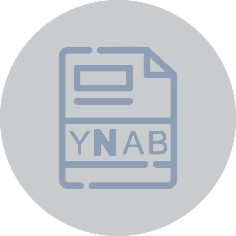 ynab creativo icono diseño vector