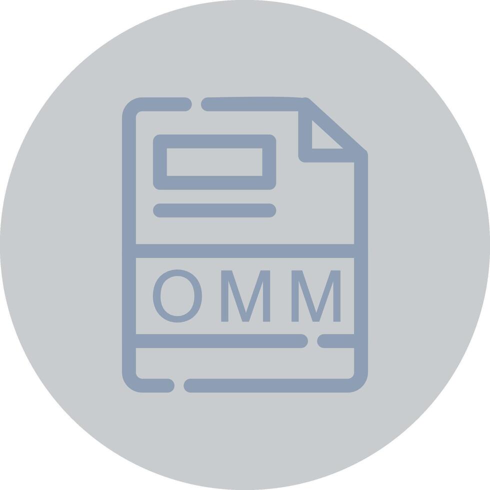 OMM Creative Icon Design vector