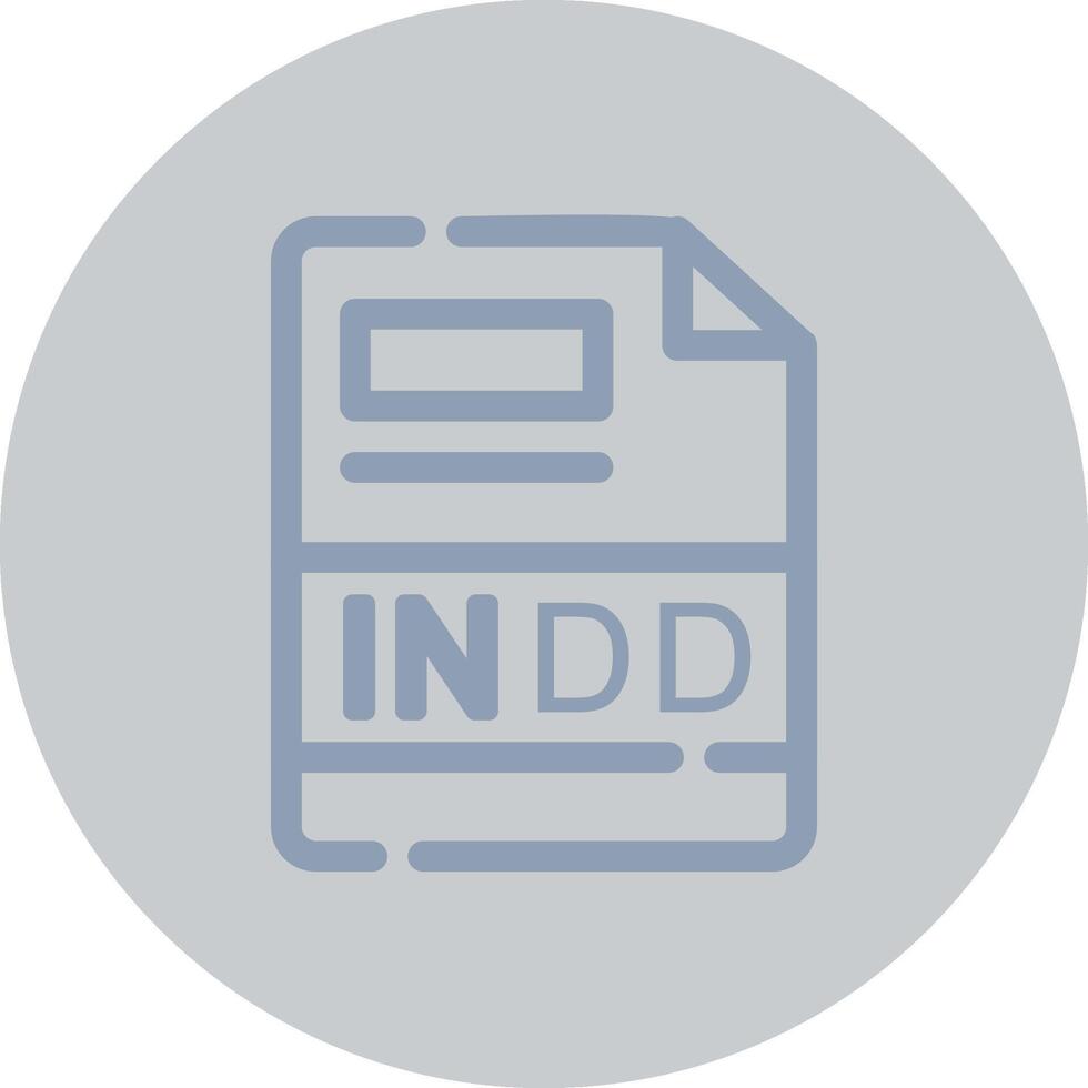 INDD Creative Icon Design vector