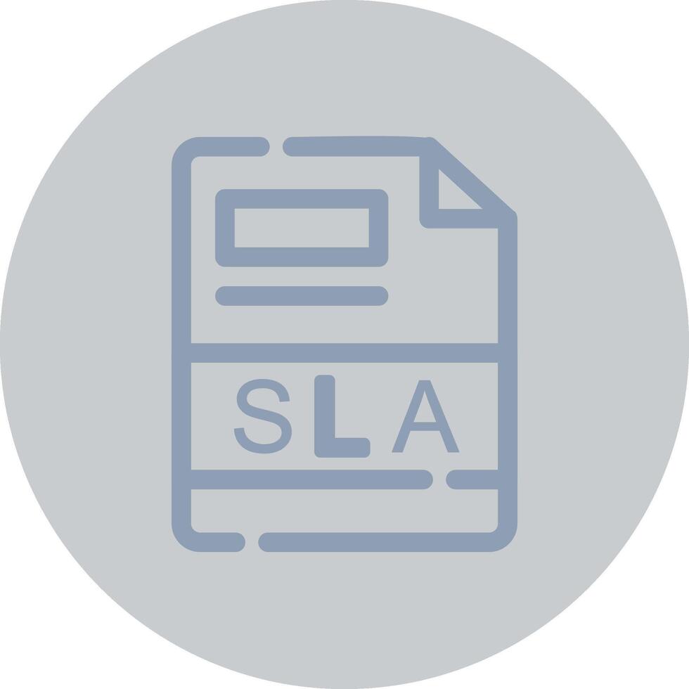 SLA Creative Icon Design vector