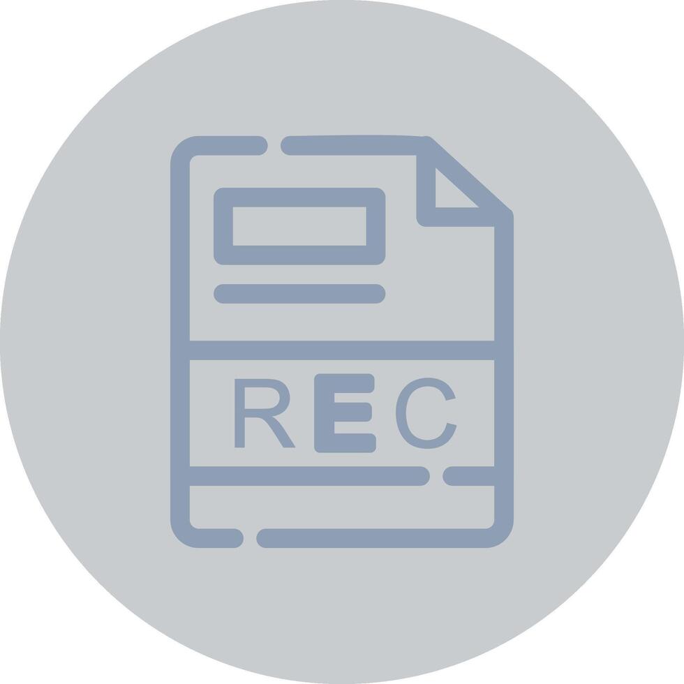 REC Creative Icon Design vector