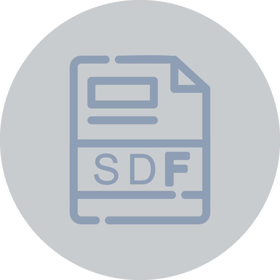 SDF Creative Icon Design vector