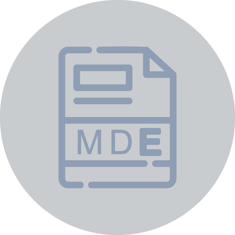 MDE Creative Icon Design vector