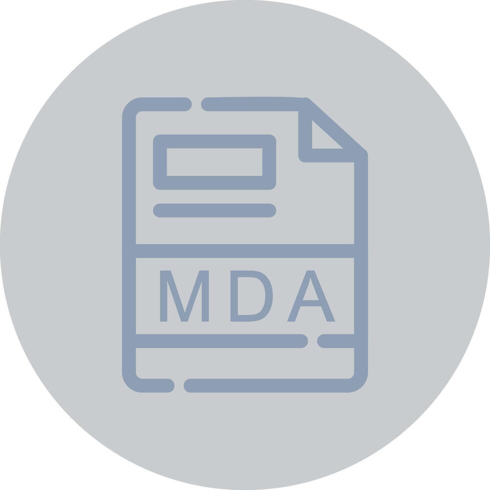 MDA Creative Icon Design vector