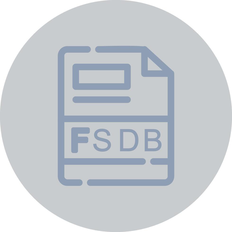 fsdb creativo icono diseño vector